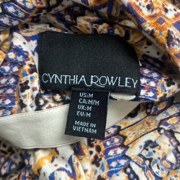 CYNTHIA ROWLEY FOR SAKS MAXI DRESS W/BUILT IN BRA RACERBACK STYLE WITH CUT OUT - Picture 3 of 10